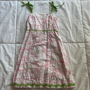 Cute Gator Pattern Lily Pulitzer Kids Dress Size 8